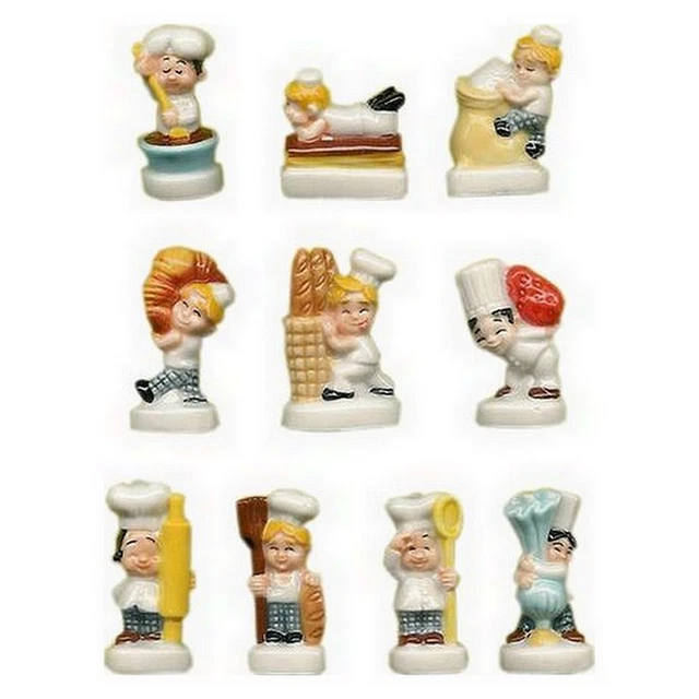 Lot de 10 fèves nounours avec cœur Merci - Collection Lot de 10 fèves nounours avec cœur Merci - Collection