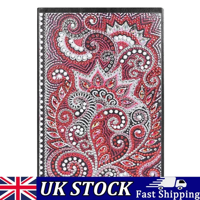 DIY Mandala Special Shaped Diamond Painting 50 Pages A5 Notebook Diary Book Gift