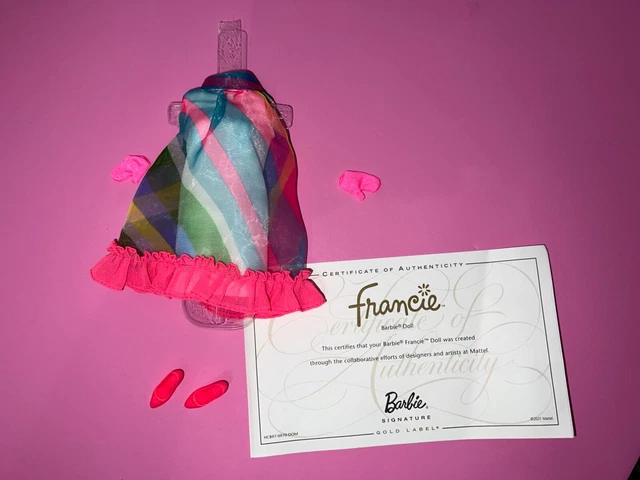 Repro Francie Barbie Mattel  2021 Floating In Dress outfit Set NEW