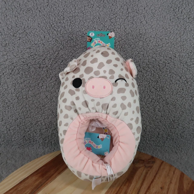 Squishmallows Kelly Toys Rosie Pig Plush Slippers Women's Size 8-9