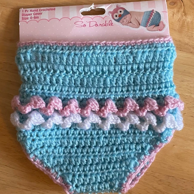 So Dorable 1 Piece Hand Crocheted Diaper Cover Size: 0-6 Months