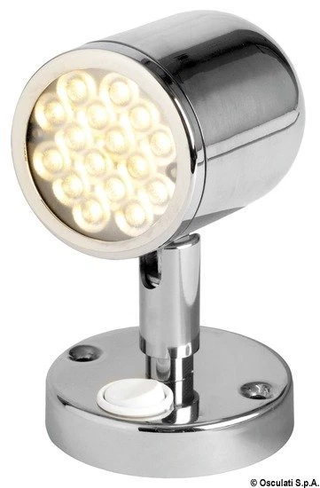Spot Articulé Avec Interrupteur Acc.inox Marque Osculati 13.947.10