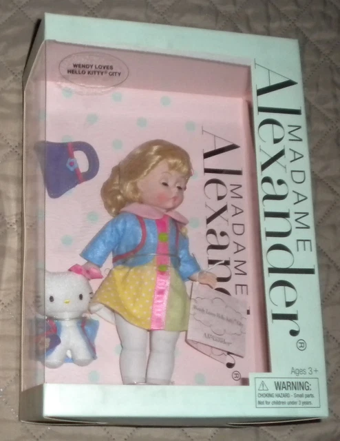Madame Alexander Wendy Loves Hello Kitty City 8” Doll  2006 New In Box