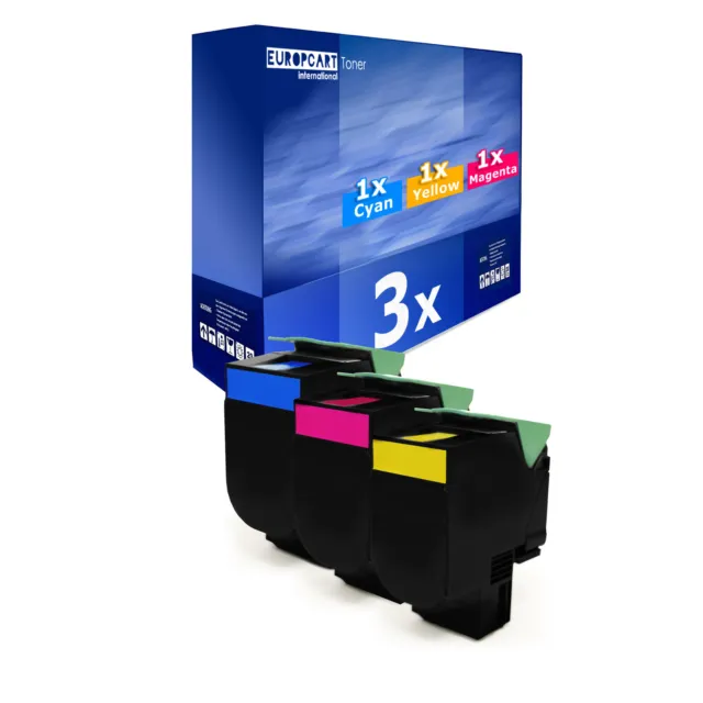 3x Tóner XXL para Lexmark CS-510-dte CS-510