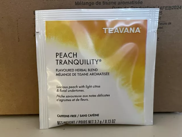 Starbucks Teavana Peach Tranquility - Box of 100 Sachets - BB: Feb 2025