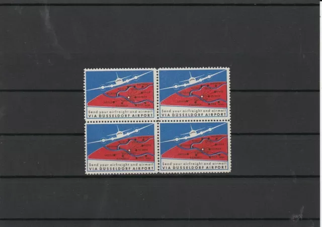 Dusseldorf Airport Mint Never Hinged Advertising Stamps Blocks ref R 17863
