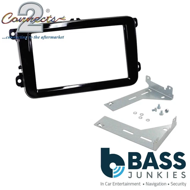Double DIN Stereo Fascia & Wiring Adaptor Kit CT24VW06 For VW Touran 2003 Onwards