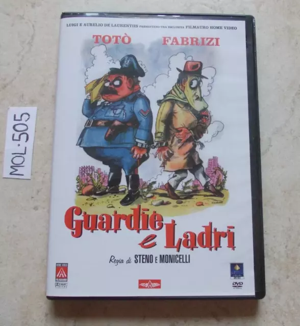 Dvd Guardie E Ladri  Toto'  Aldo Fabrizi  Filmauro  Ottimo+