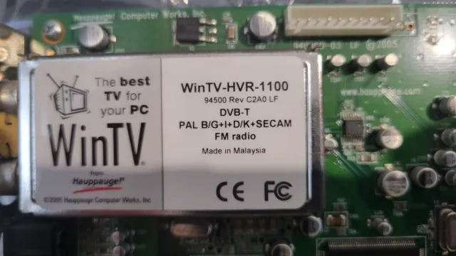 Hauppage WINTV HVR 1100 DVB-T PAL & FM TV Tuner PCI card 2