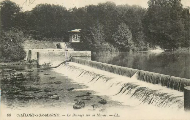51 CHALONS SUR MARNE le barrage