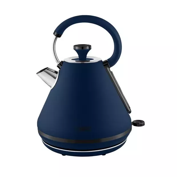 Tower Pyramid Kettle, Sera, 1.7L, 3kw Rapid Boil Midnight Blue, T10079MNB NOU