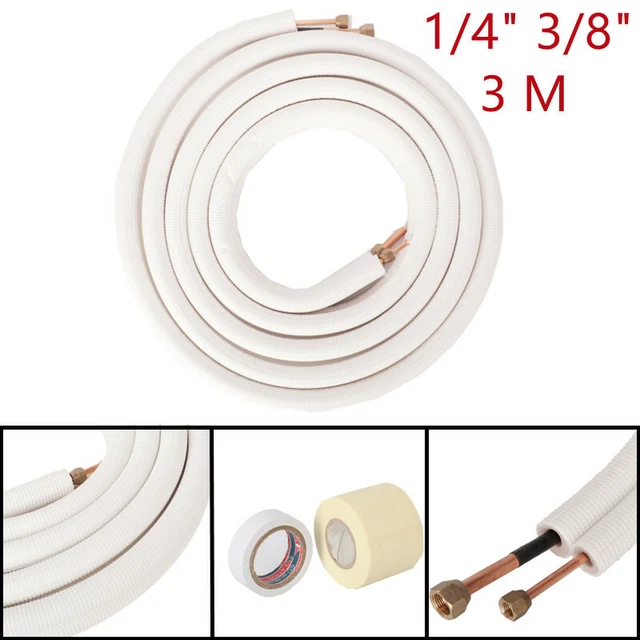 3m de climatiseur Paire de bobines de Bobine Isolant cuivre Aluminium Tuyau