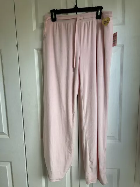 Juicy Couture Velour Lounge Pants, Lola Pink, Size XLarge