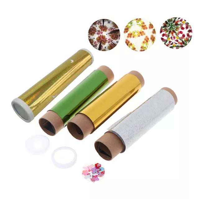 DIY Colored Rotating Kaleidoscope Kits Science Educational Craft Kid Toys PTJ.FE