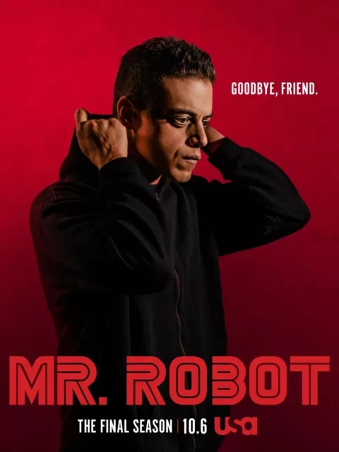 Mr. Robot Season 1 Rami Malek Tv Art Wall Indoor Room Outdoor - POSTER  20x30