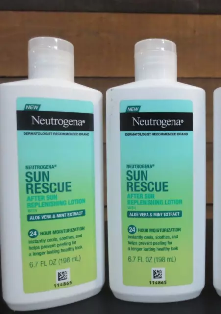 Neutrogena Sun Rescue After Sun Replenishing Lotion - 2 BOTTLES 6.7 OZ