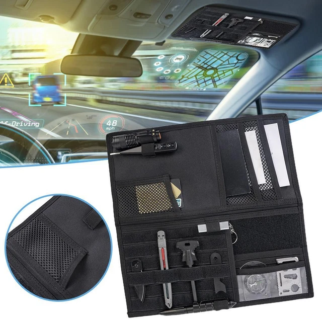 Nylon Car Sun Visor Organizer Pouch Bag Pocket Card Sunshade Storage Holder