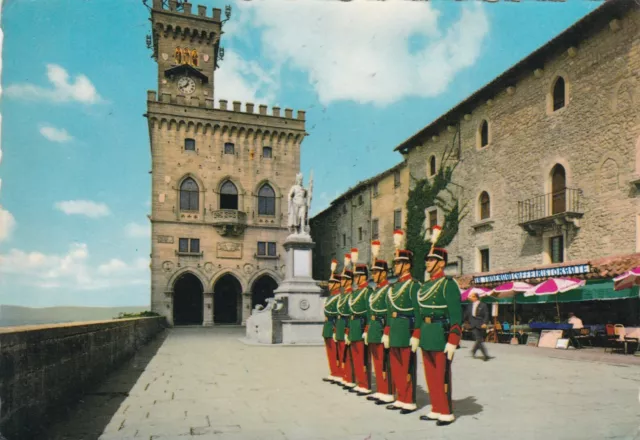 San Marino Palazzo del Governo Guardia Postcard used VGC