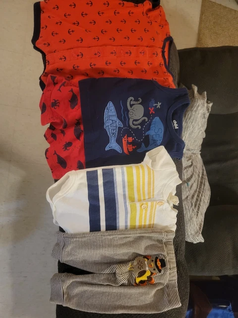 Baby Boy Clothes 5pc Lot Size 0-3 months Summer Fall Carters Child of Mine