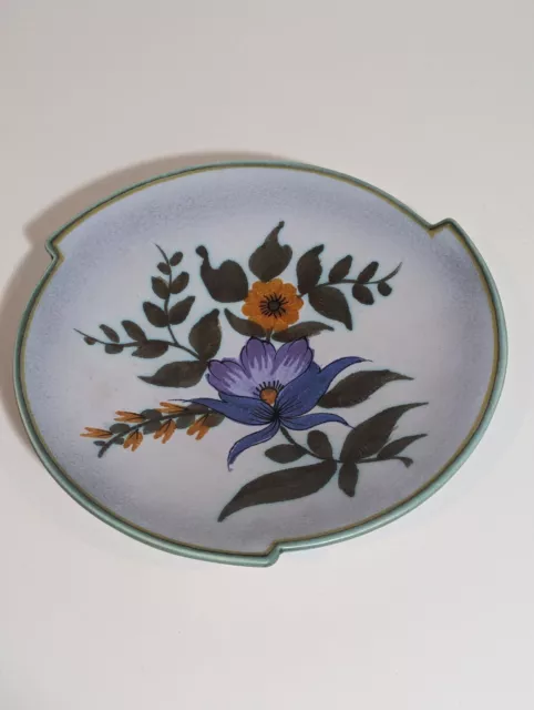 Hand painted Art Deco bowl 1501 FIORA GOUDA HOLLAND IRIS