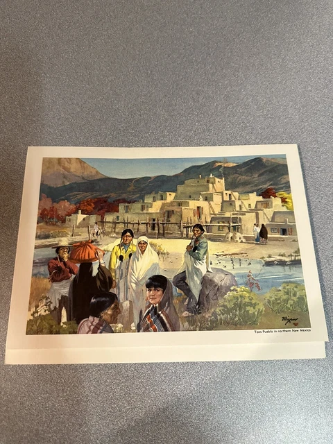 Vintage Santa De Dining Car- Super Chief Train Dinner Menu