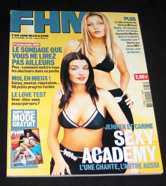 Fhm 33 Avril 2002 Amanda Lear Jenifer Carine Sexy Academie Jalane Samantha Mumba