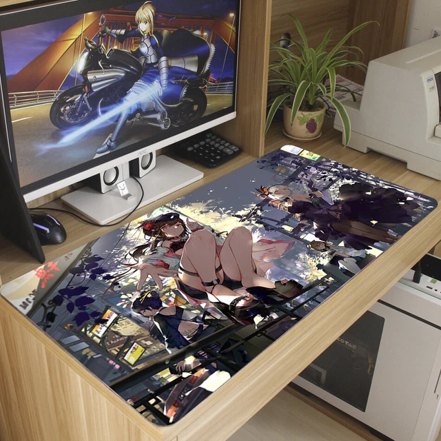ANIME DEMON SLAYER Manga Girl Mouse Pad Large Keyboard Desk Mat Game