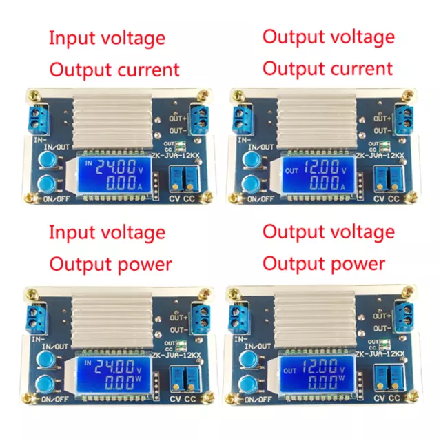 12A adjustable buck power supply modul LCD digital voltage current display ASS