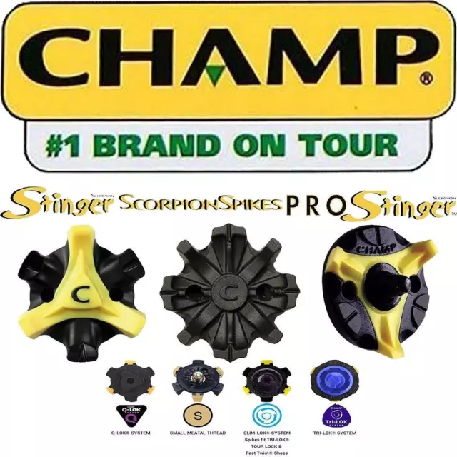 Champ Stinger Golf Shoes Spikes Cleats Loose (Various Options)