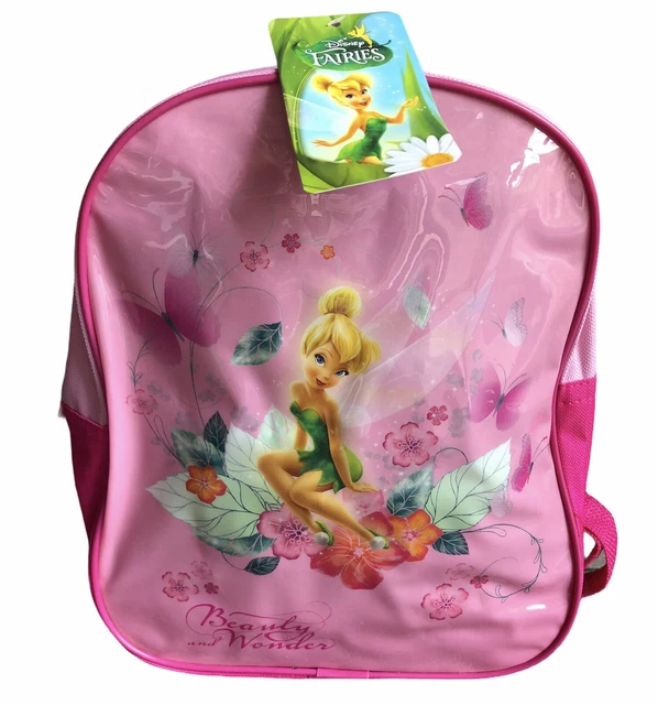 SAC A DOS Cartable Fee Clochette Violet Brillant Disney Neuf EUR