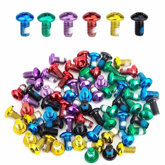 12Pcs Bicycle Disc Brake Rotor MTB Bike Torx Bolts T25 Torx M 5x9mm.