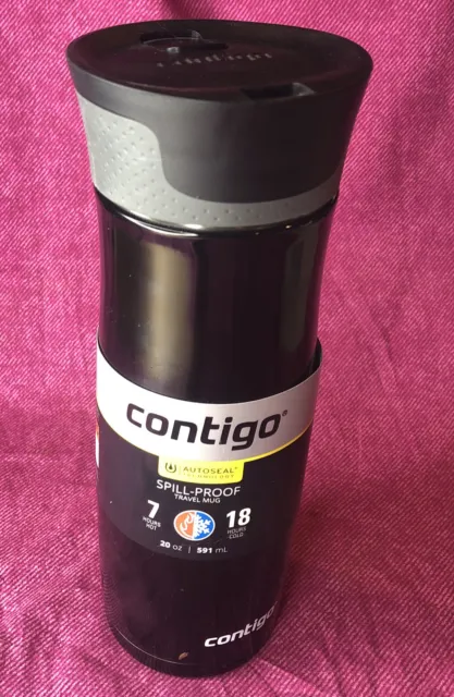 Contigo AUTOSEAL West Loop Travel Mug 20oz Black Stainless Insulated BPA-free