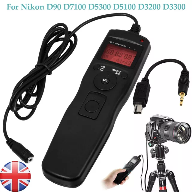 Intervalometer Timer Remote Shutter for Nikon D90 D7100 D5300 D5100 D3200 D3300