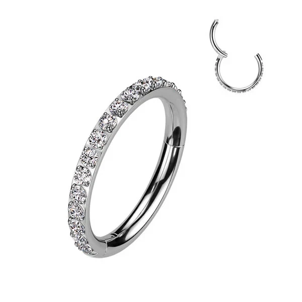 Segment (bague) Piercing Nasal Septum En Titane - 8mm, 1.2mm - Neuf Avec étiquette