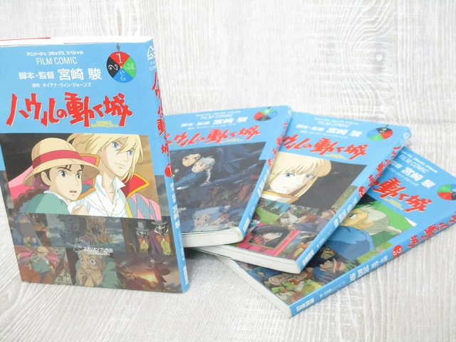 HOWLS MOVING CASTLE Manga Film Comic Complete Set 1-4 Book Ghibli H ...