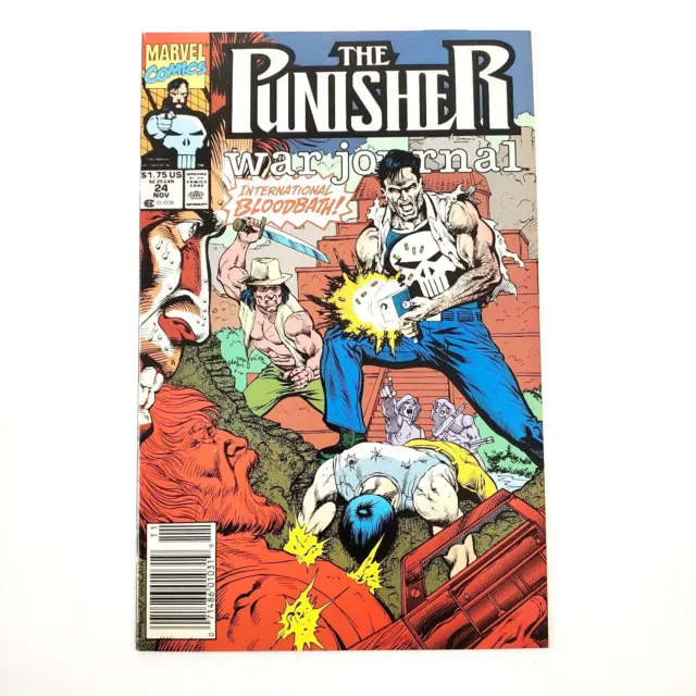 Punisher War Journal #24 (1988 Series) Newsstand Vol. 1 Marvel Comic Book 1990