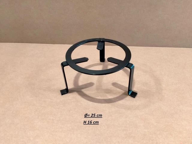 Treppiedi In Ferro Per Camino - Diametro 16 Cm, Altezza 8 Cm - Foto 5