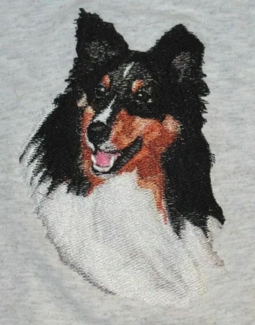 Embroidered Long-Sleeved T-Shirt - Shetland Sheepdog BT4437 Sizes S - XXL