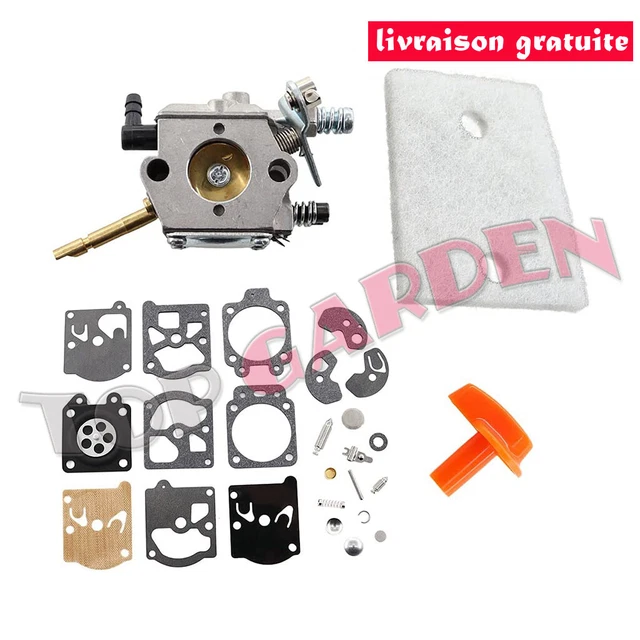 Hasselblad Swc Carburador Para Motosierras Stihl FS48, FS52, FS66, FS81, FS86, FS88, FS106 - Compatible Con Walbro WT-45/WT-45A Carburador Stihl - Foto 9