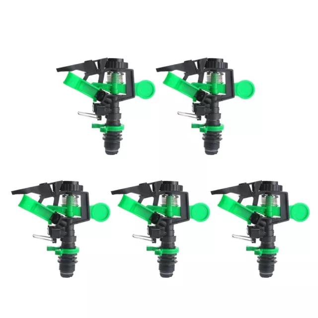 5Pcs ABS Irrigation Spray Sprinkler Large Impact Area 360° Adjustable Water