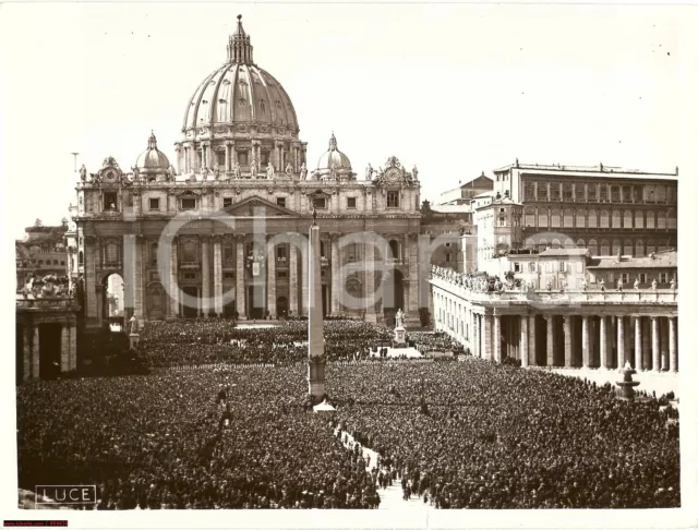 1939 Roma, Incoronazione Pio XII, benedizione S. Pietro - Foto