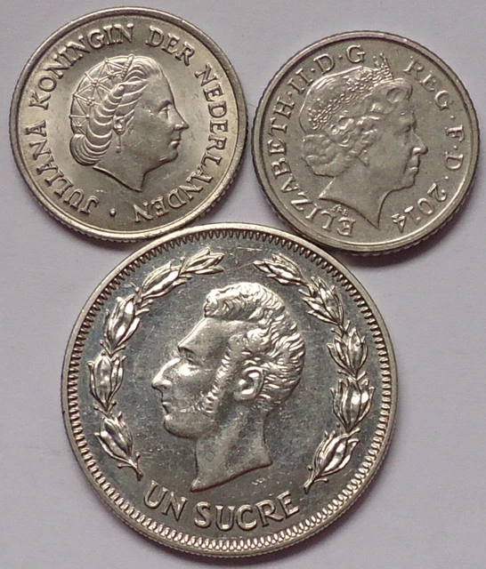 World Coins Lot Of 3, See Pics  0.99 Cents Auction & Free Shipping    (# 104)