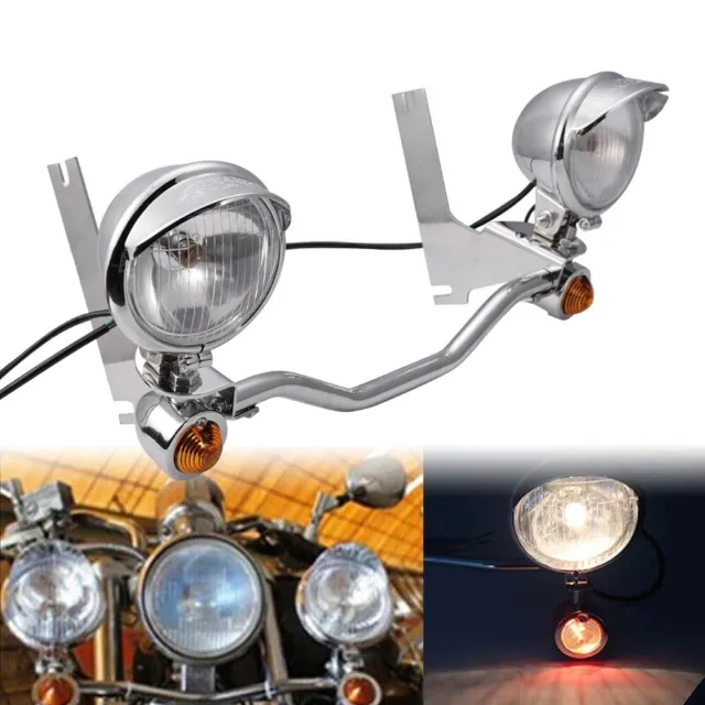 Passing Light  Bar Spot Lamp Turn Signal For Harley Touring Road King 1994-2013
