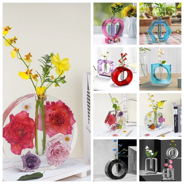 Hydroponic Vase Blumentopf Kunstharzformen Silikon Form Epoxid Handwerk DIY
