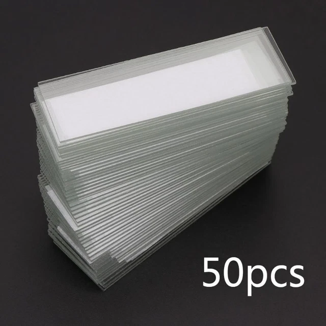 Microscope Accessories 50Pcs 1mm Thickness Cavity Glass Coverslips Single
