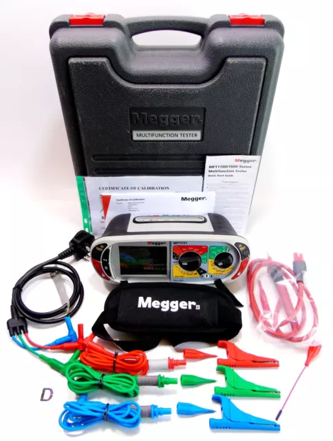 Megger MFT1721 Multifunction Tester 18th Edition **Calibrated to 16 March 2025**