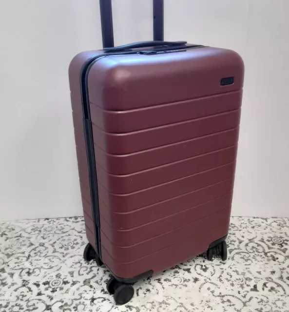 AWAY travel CARRY-ON Suitcase (Red BRICK) Durable TSA lock Pre-owned Good!