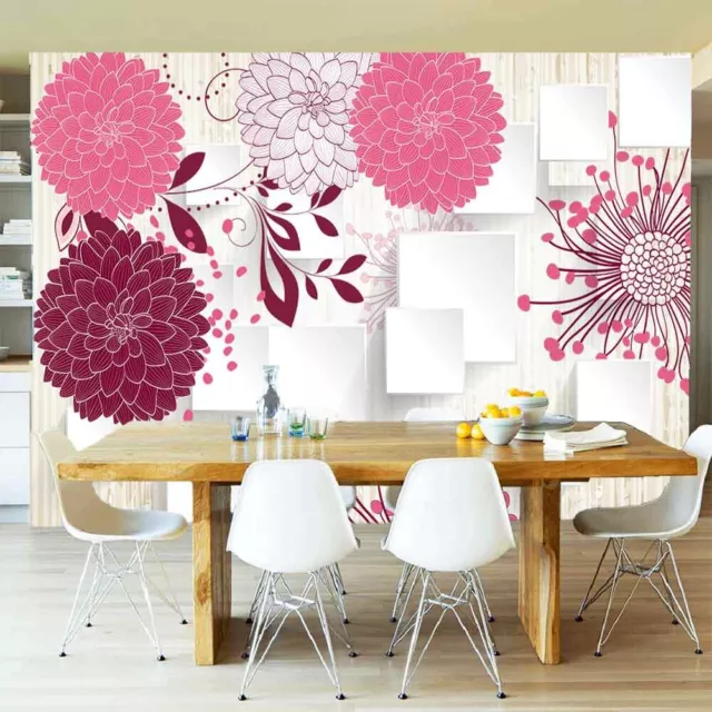 Large Brown Peony 3D Full Wall Mural Photo Wallpaper Printing Home Kids Decor