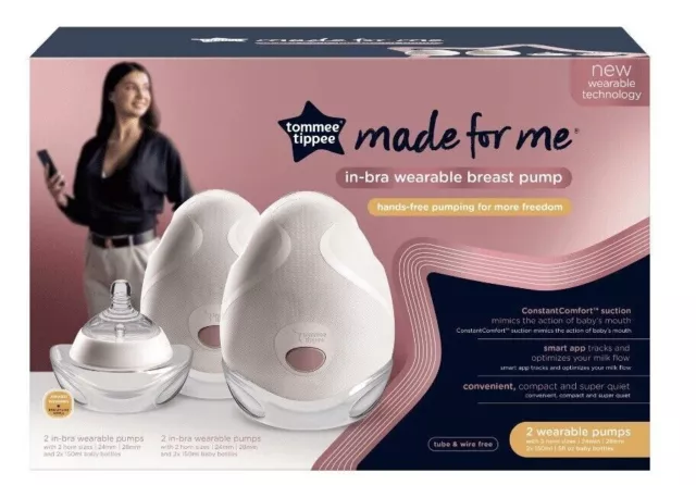 Tommee Tippee Made for Me In-Bra Wearable Double Electric Breast Pump