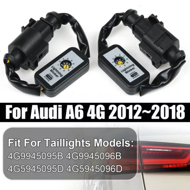 2 pièces indicateur de clignotant semi-dynamique LED feu arrière pour AUDI A6 S6